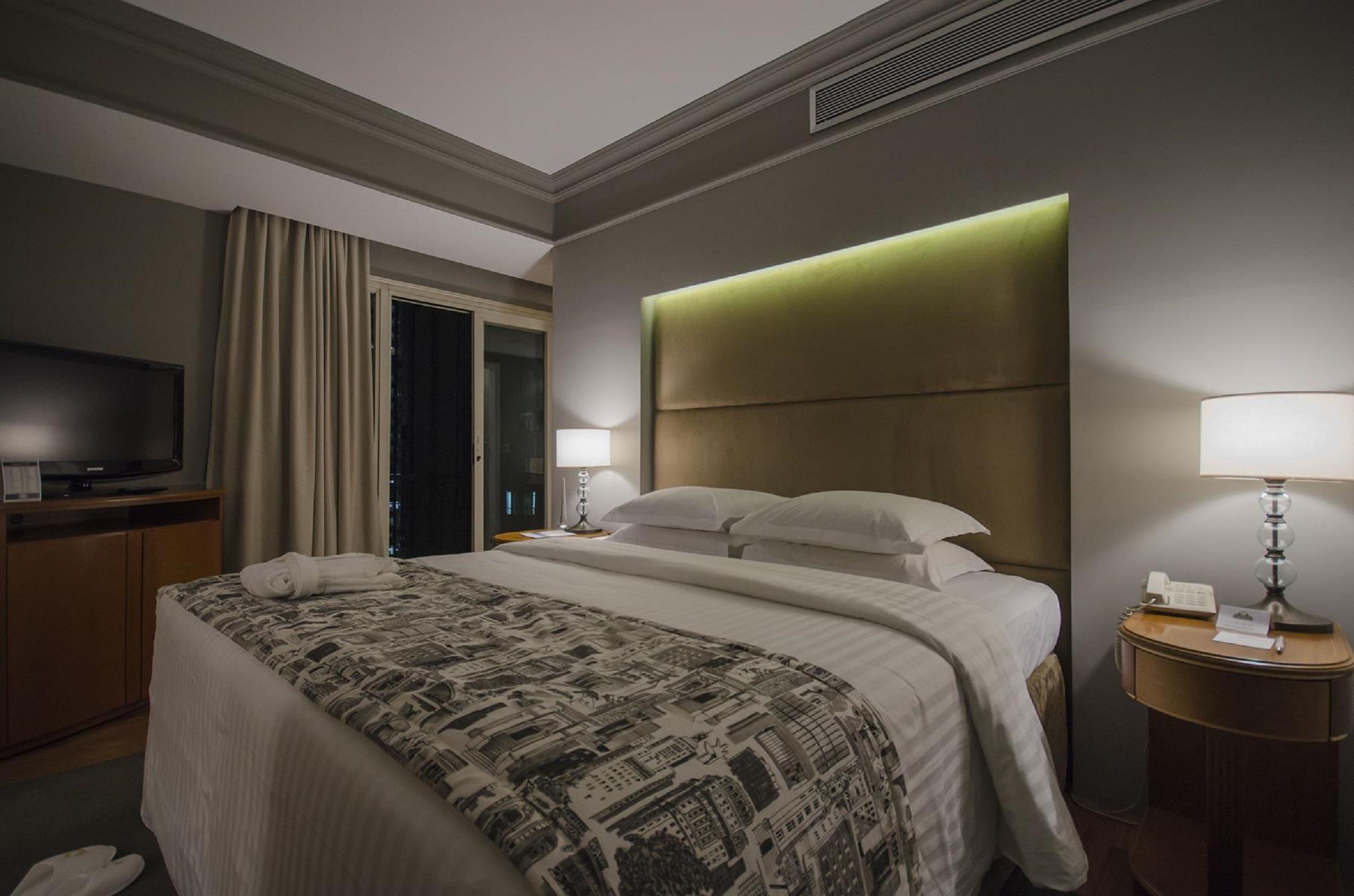 ホテル グラン エスタンプラザ ベリーニ サンパウロ エクステリア 写真 A bedroom at the hotel